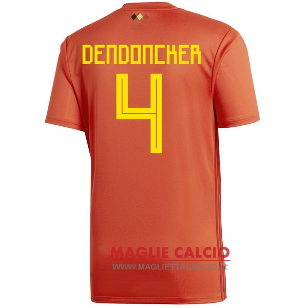 nuova maglietta belgio 2018 dendoncker 4 prima